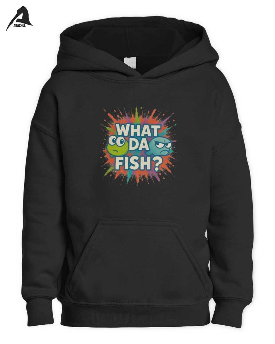 What Da Fish Arazhul Kinder T-Shirt | Lustiger Gamer Spruch mit Dr. Auge & Gurke 3 What Da Fish Arazhul Kinder T-Shirt | Lustiger Gamer Spruch mit Dr. Auge & Gurke - Image 3