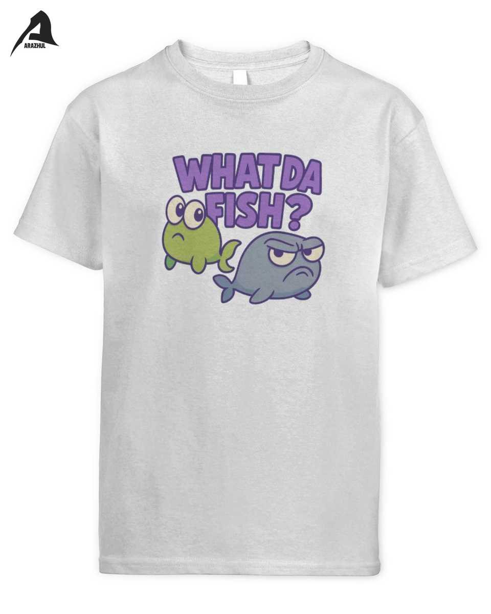 Arazhul What Da Fish Kinder T-Shirt | Dr. Auge & Glubbux Cartoon Spruch 1 Arazhul What Da Fish Kinder T-Shirt | Dr. Auge & Glubbux Cartoon Spruch