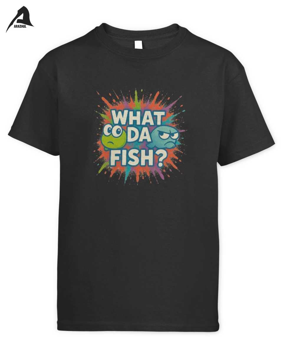 What Da Fish Arazhul Kinder T-Shirt | Lustiger Gamer Spruch mit Dr. Auge & Gurke 1 What Da Fish Arazhul Kinder T-Shirt | Lustiger Gamer Spruch mit Dr. Auge & Gurke
