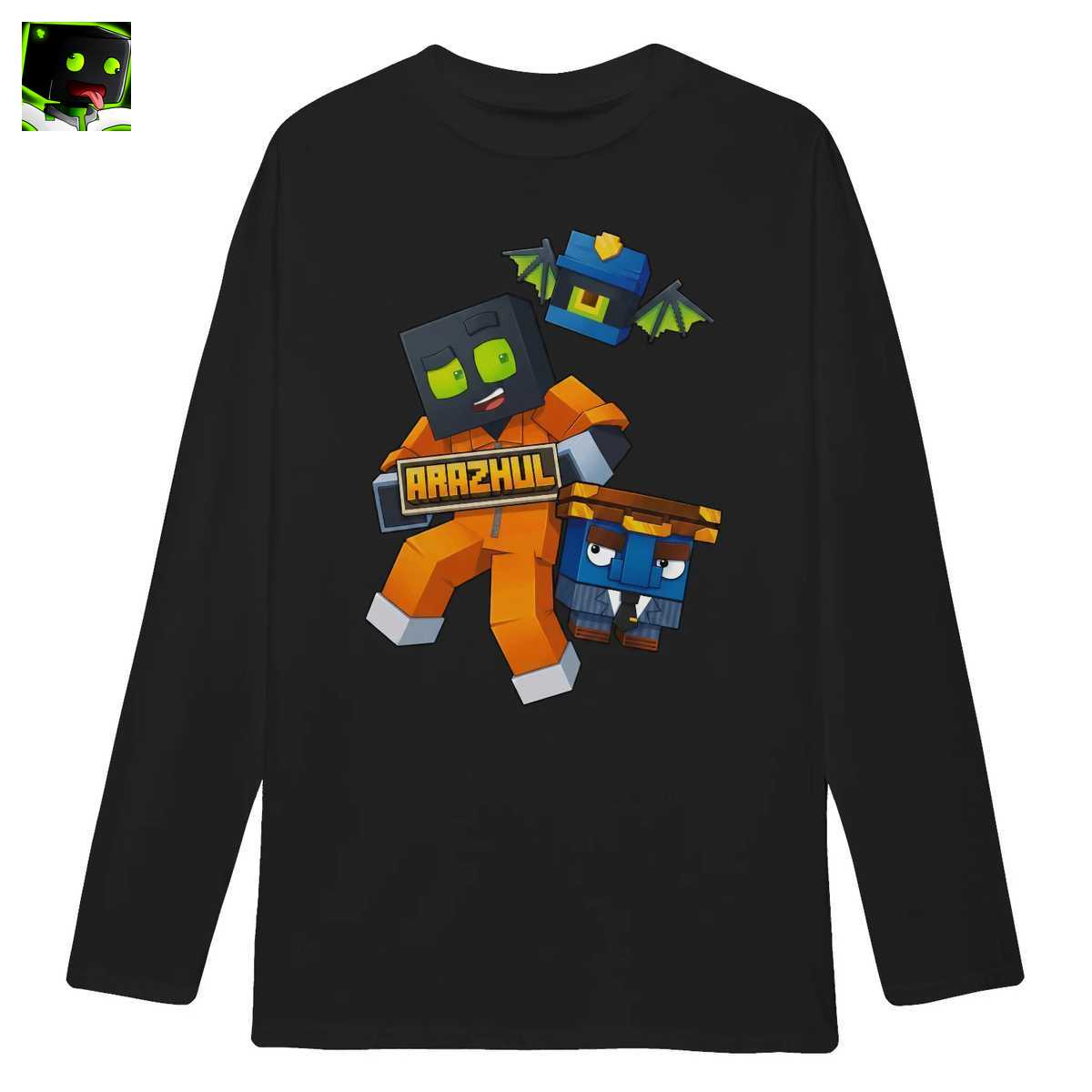 Arazhul Merch: Block-Kopf Gamer Held und seine lustigen Freunde - Offizielles Fan-Shirt 3 Arazhul Merch: Block-Kopf Gamer Held und seine lustigen Freunde - Offizielles Fan-Shirt - Image 3