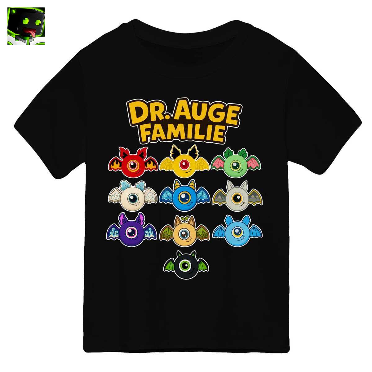Arazhul Merch: Doktor Flederauge Familie T-Shirt - Süße Gaming Monster Kollektion 1 Arazhul Merch: Doktor Flederauge Familie T-Shirt - Süße Gaming Monster Kollektion