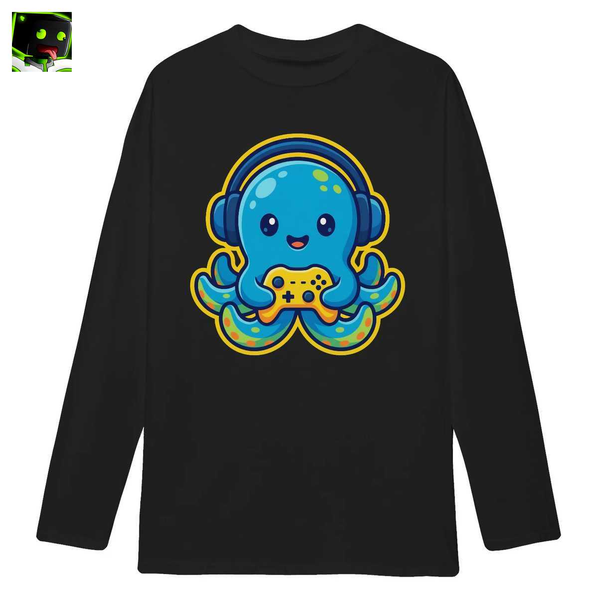 Arazhul Merch: Süßer Oktopus Gamer mit Kopfhörern und Controller - Kawaii Gaming Design 3 Arazhul Merch: Süßer Oktopus Gamer mit Kopfhörern und Controller - Kawaii Gaming Design - Image 3