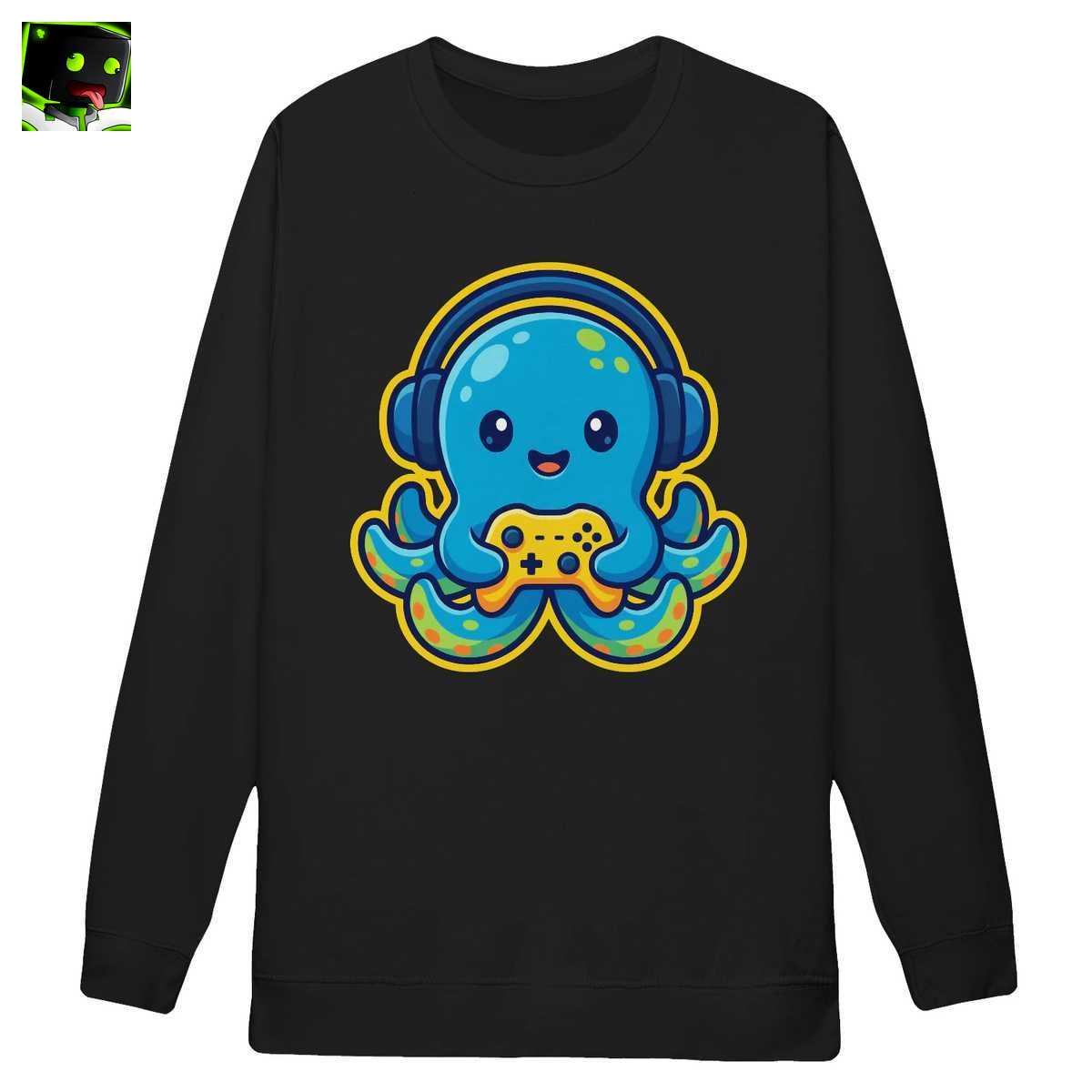 Arazhul Merch: Süßer Oktopus Gamer mit Kopfhörern und Controller - Kawaii Gaming Design 4 Arazhul Merch: Süßer Oktopus Gamer mit Kopfhörern und Controller - Kawaii Gaming Design - Image 4