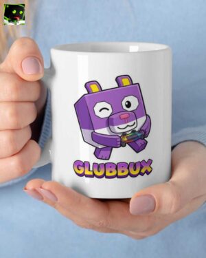 Arazhul Merch: Glubbux Zocker Bär Gaming Tasse: Lila Würfel-Stil Becher jetzt entdecken