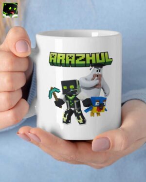 Arazhul Merch: White Mug: Dein ultimativer Pixel-Gamer Kaffeebecher