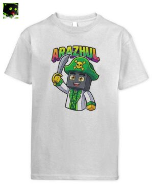Abenteuerlicher Pixel-Pirat Doktor Gamer Kids T-Shirt – Offizielles Arazhul Merch