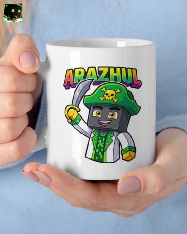 Abenteuerliche Arazhul Pixel Pirat Doktor Gamer Tasse – Offizieller Merch