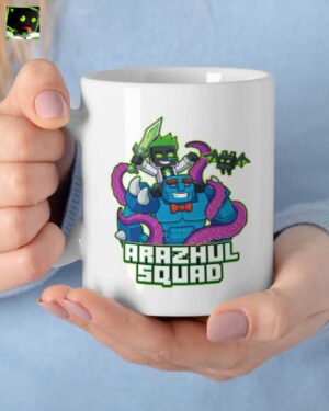 Arazhul Merch: Pixel-Helden Gaming Tasse: Dein Squad für den perfekten Start in den Tag