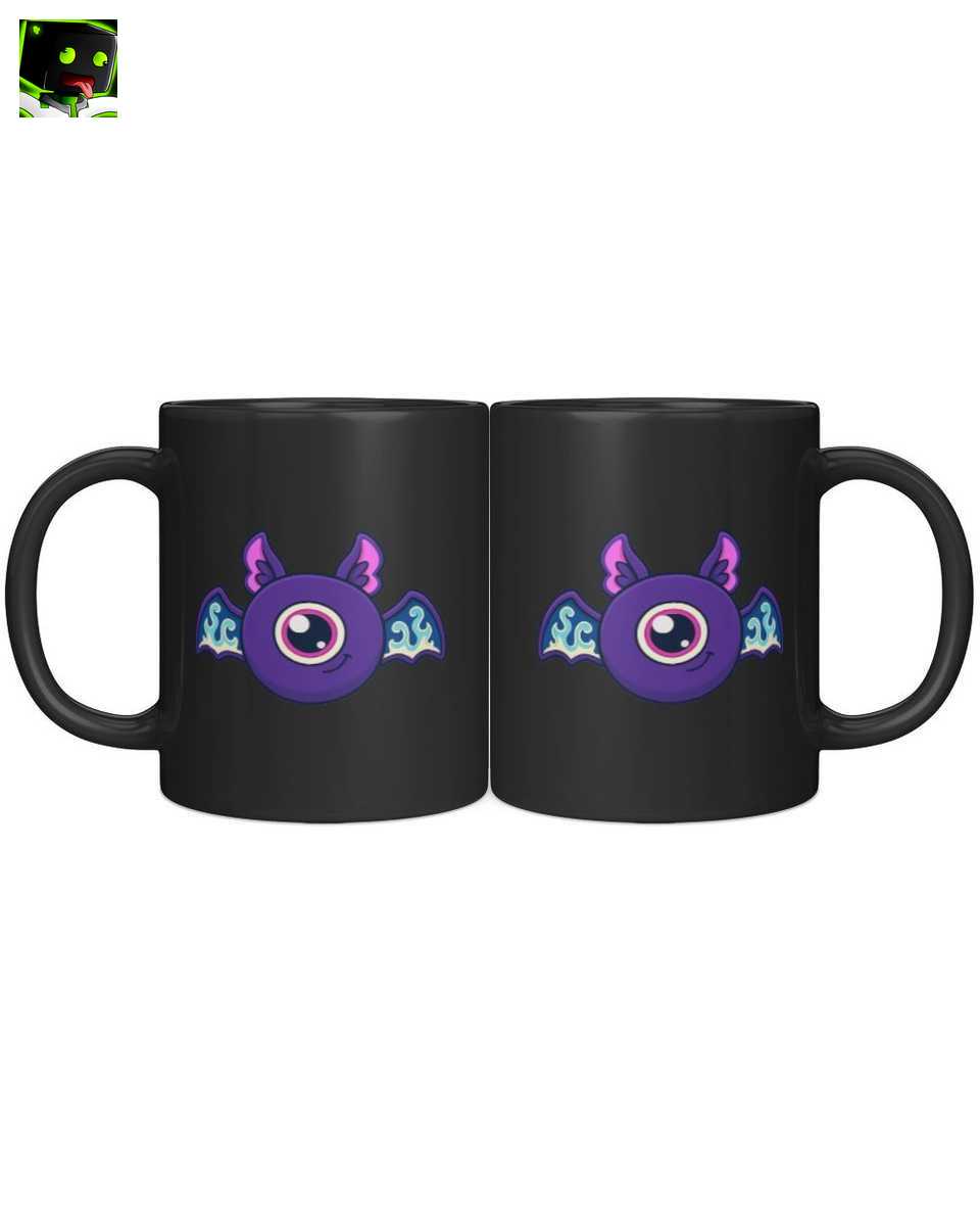 Arazhul Merch: Gaming Fledermaus Tasse: Einäugig & Geisterflammen 2 Arazhul Merch: Gaming Fledermaus Tasse: Einäugig & Geisterflammen - Image 2