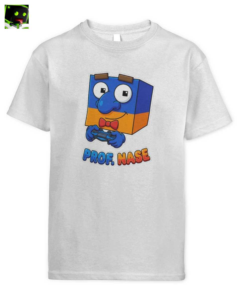 Prof. Merch: Nase Arazhul Gaming Kinder T-Shirt | Süßes Block Design 1 Prof. Nase Gaming T-Shirt für Kinder – Süßer Block Charakter & Controller | Arazhul Fan Standard T-Shirt