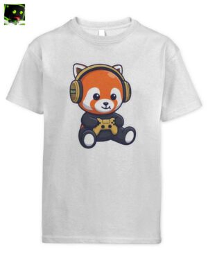 Niedlicher Zocker Roter Panda T-Shirt für Kinder – Gaming Merch